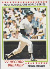 Reggie Jackson Baseball Cards 1978 Topps Prices