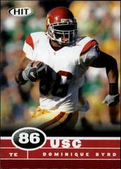Dominique Byrd #43 Football Cards 2006 Sage Hit Prices