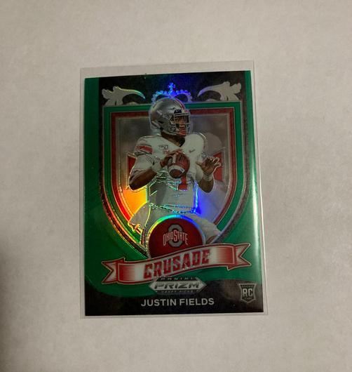 Justin Fields [Green Prizm] #163 photo