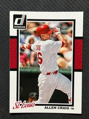 Allen Craig #48 Baseball Cards 2014 Donruss Prices