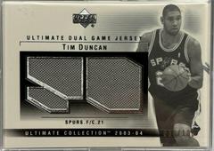Tim Duncan Basketball Cards 2003 Ultimate Collection Dual Game Jersey Prices
