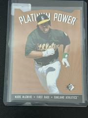 Mark McGwire Baseball Cards 1995 SP Platinum Power Prices