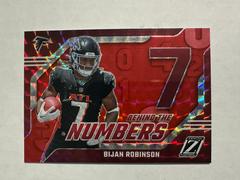 Bijan Robinson 3 [Red] #3 Football Cards 2023 Panini Zenith Behind the Numbers Prices
