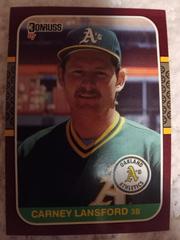 Carney Lansford #20 Baseball Cards 1987 Donruss Opening Day Prices
