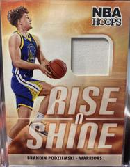 Brandin Podziemski #RS-POD Basketball Cards 2023 Panini Hoops Rise N Shine Memorabilia Prices
