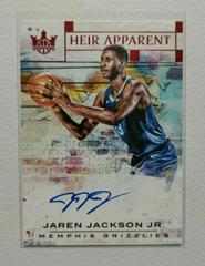 Jaren Jackson Jr. #JJJ Basketball Cards 2018 Panini Court Kings Heir Apparent Autographs Prices