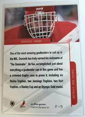 Backside | Dominik Hasek [Foil] Hockey Cards 2003 ITG Toronto Star