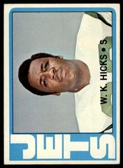 W.K. Hicks Football Cards 1972 Topps Prices