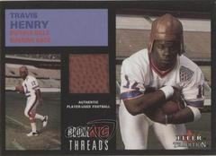 Travis Henry [Ball] Football Cards 2001 Fleer Tradition Glossy Rookie Retro Threads Prices