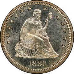 1886 [PROOF] Coins Seated Liberty Half Dollar Prices
