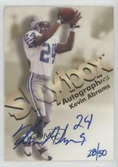 Kevin Abrams [Blue] Football Cards 1998 Skybox Premium Autographics Prices