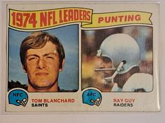 1974 Leaders: Punting Football Cards 1975 Topps Prices