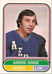 Andre Hinse #35 Hockey Cards 1975 O-Pee-Chee WHA Prices