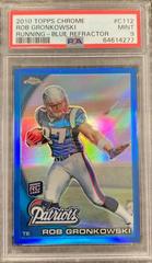 Rob Gronkowski [Running, Cutting Pose Blue Refractor] #C112 Football Cards 2010 Topps Chrome Prices