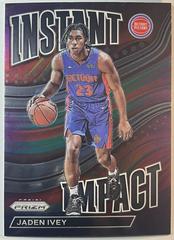 Jaden Ivey #25 Basketball Cards 2022 Panini Prizm Instant Impact Prices