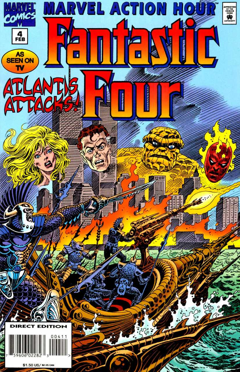 Marvel Action Hour: Fantastic Four #4 (1995) Comic Books Marvel Action Hour: Fantastic Four