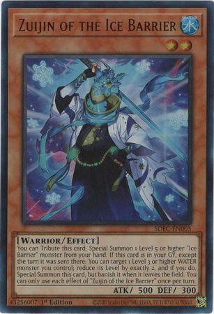 Zuijin of the Ice Barrier SDFC-EN005 YuGiOh Structure Deck: Freezing Chains