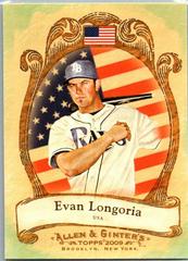 Evan Longoria #NP45 Baseball Cards 2009 Topps Allen & Ginter National Pride Prices