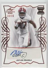 Jaylen Waddle [Red] #BA-JW1 Football Cards 2021 Leaf Trinity Signatures Prices