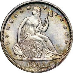 1852 [PROOF] Coins Seated Liberty Half Dollar Prices