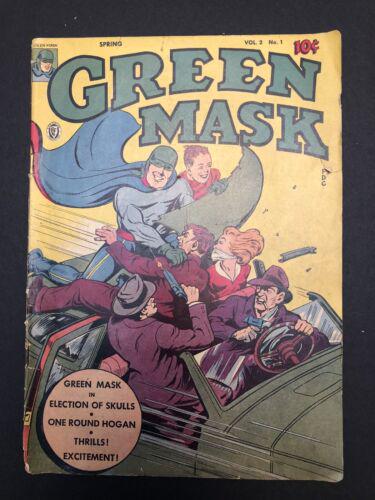 The Green Mask #1 12 (1945) Comic Books The Green Mask