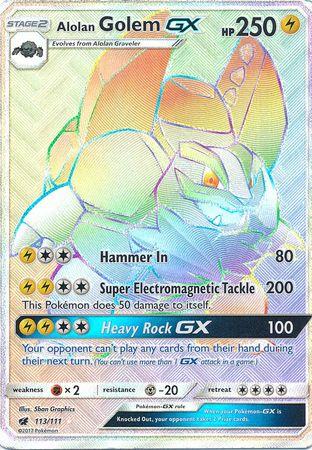 Alolan Golem GX 113 Prices Pokemon Crimson Invasion Pokemon Cards