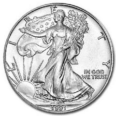 1991 Coins American Silver Eagle Prices