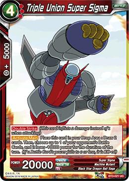 Triple Union Super Sigma BT3-021 Dragon Ball Super Cross Worlds