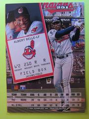 Reverse | Albert Belle Baseball Cards 1994 Leaf