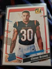 Chase Brown #39 Football Cards 2023 Panini Donruss Rated Rookies Portrait Prices