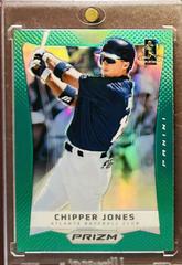 Chipper Jones [Green Prizm] #100 Baseball Cards 2012 Panini Prizm Prices