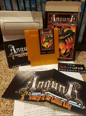 Box, Manual, Cartridge, Map, Letter & Sticker | Anguna Scourge of the Goblin King [Homebrew] NES