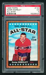 Gump Worsley [All Star] #130 Hockey Cards 1966 Topps Prices