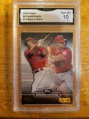 Trout/Pujols #B2B-11 Baseball Cards 2016 Topps Back to Back Prices