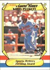 Kirby Puckett #30 Baseball Cards 1987 Fleer Award Winners Prices