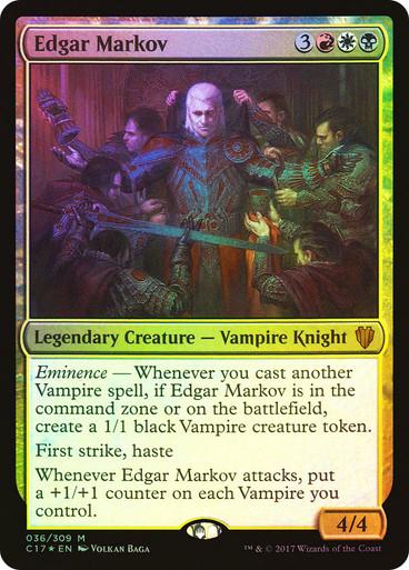 Edgar Markov [Jumbo] #36 Magic Commander 2017