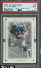 Dan Marino [Excitement Gold] #43 Football Cards 1999 SP Authentic Prices
