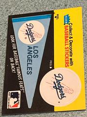 Dodgers Pennant  | Los Angeles Dodgers Baseball Cards 1987 Fleer Team Stickers