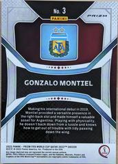 Back | Gonzalo Montiel [Breakaway Red] Soccer Cards 2022 Panini Prizm World Cup