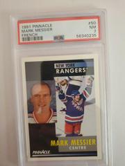 Mark Messier [French] #50 Hockey Cards 1991 Pinnacle Prices