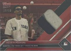 Victor Wembanyama [Relics Red] #472G Baseball Cards 2023 Topps Now Prices