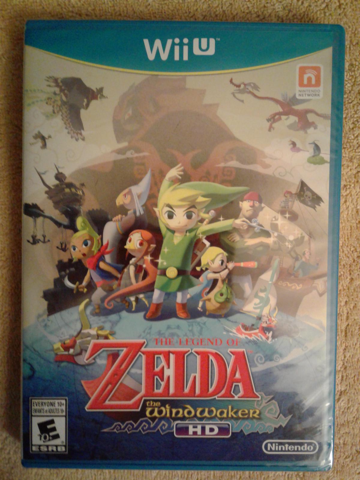Zelda Wind Waker HD New Item, Box, and Manual Wii U