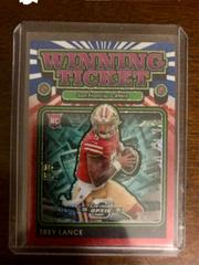 Trey Lance [Red White Blue] #WT13 Football Cards 2021 Panini Contenders Optic Winning Ticket Prices