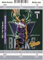 Michael Redd Basketball Cards 2003 Fleer Authentix Prices