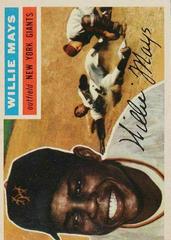 Willie Mays [White Back] Baseball Cards 1956 Topps Prices