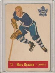 Marc Reaume #12 Hockey Cards 1957 Parkhurst Prices