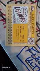 Back  | Gary Carter Baseball Cards 1987 Topps Mini League Leaders