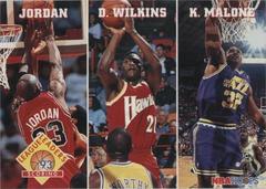 Scoring Leaders: Jordan, Wilkins, Malone #283 Basketball Cards 1993 Hoops Prices