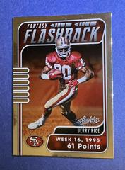 Jerry Rice #FF-JR Football Cards 2020 Panini Absolute Fantasy Flashback Prices