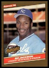 Bo Jackson [Highlights In White] Baseball Cards 1986 Donruss Highlights Prices